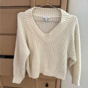 Topshop chunky v neck sweater